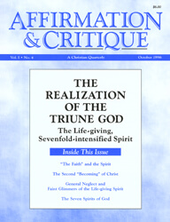 The Realization of the Triune God—The Life-giving, Sevenfold-intensified Spirit (cover)