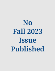 No Fall 2023 Issue Published