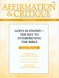 God's Economy—The Key to Interpreting the Bible (cover)