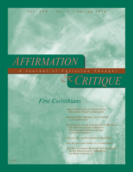 First Corinthians (cover)